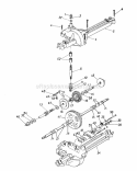 Transmission Assembly Diagram and Parts List for 13A4662F129 2001 Yard Machines Lawn Tractor